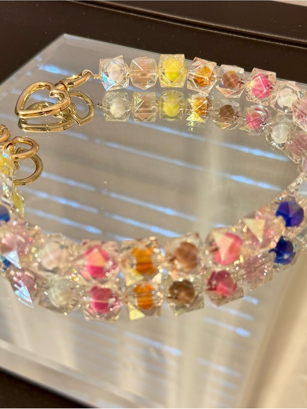 Multicolor Crystal Bag Chain - Picture 3 of 8